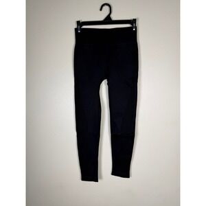 MUSERA Sport Sculpting Fitness Leggings Women S Black Seamless Ribbed Activewear